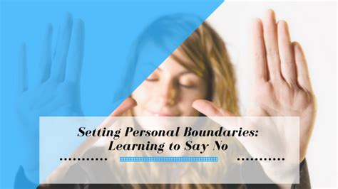 Setting Personal Boundaries Learning To Say No Finding Happily