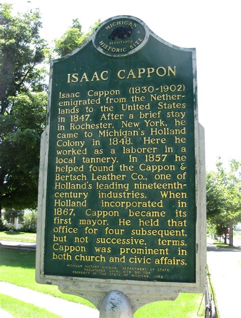 Isaac Cappon Historical Marker Brandon Bartoszek Flickr