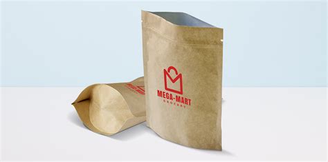 Kraft Paper Standup Pouches Brown Stand Up Pouches Vistaprint