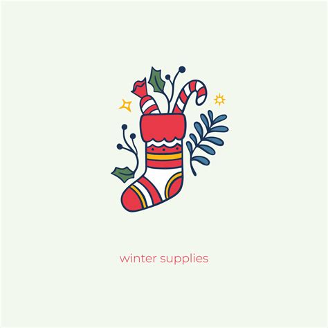 hand drawn winter logo element vector 15258443 Vector Art at Vecteezy