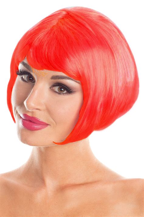 Red Bob Party Wig Perth Hurly Burly Hurly Burly