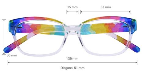 Rainbow Cat Eye Multicolor Blue Full Frame Tr90 Eyeglasses Glassesshop