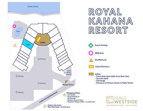 Royal Kahana Map — Maui Westside