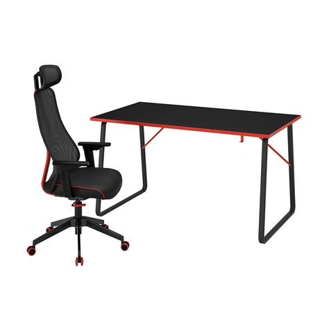 Huvudspelare Matchspel Gaming Desk And Chair Black Ikea Lietuva