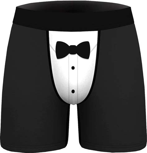 Dpois Sexy Mens Lingerie Tuxedo Underwear Bulge Pouch Bow