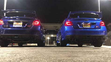 Subaru Wrx Sti Vs Wrx Sti Exhaust Comparison Remark