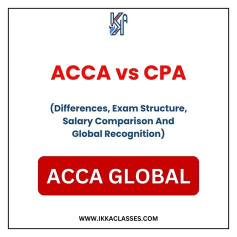 Acca Vs Cpa Key Differences Salary Difficulty Growth Ikka