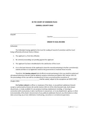 Fillable Online Poverty Affidavit And Order Pdf Carroll County Clerk