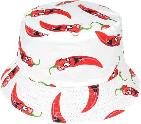 Kapelusz Dwustronny Bucket Hat Czapka Czarny Bia E Chilli Kap M