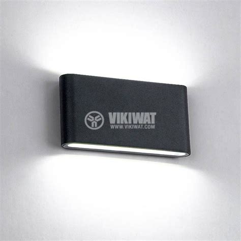 LED facade lamp 12W 4000К IP65 black 969LEDW12 BL ELMARK VIKIWAT