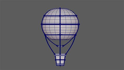 D Hot Air Balloon D Model TurboSquid