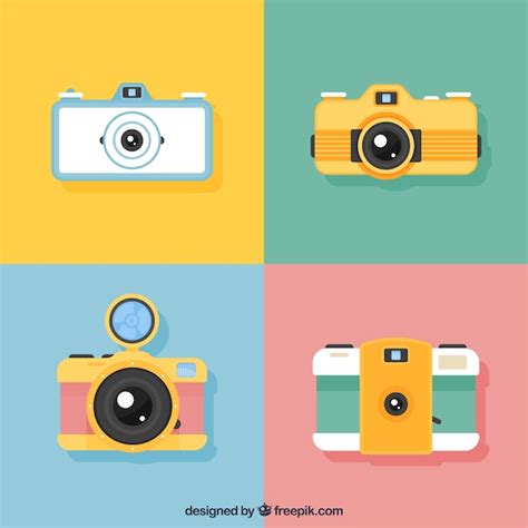 Flat Camera Vectors And Illustrations For Free Download