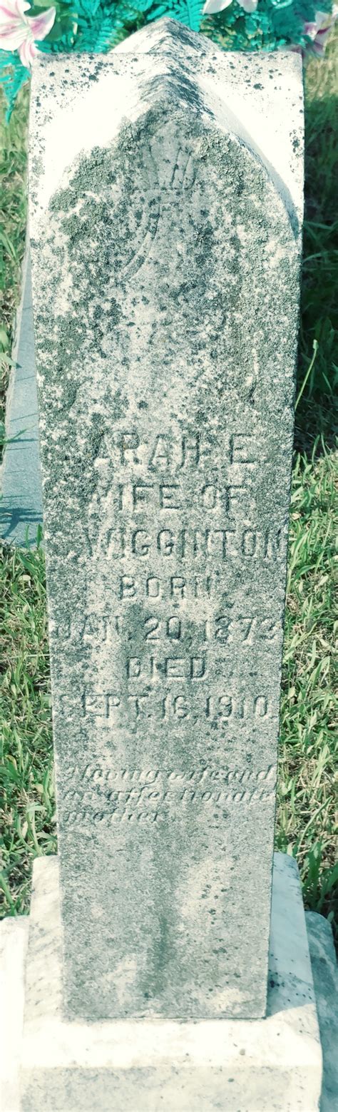 Sarah Elizabeth Pharr Wigginton Find A Grave Memorial