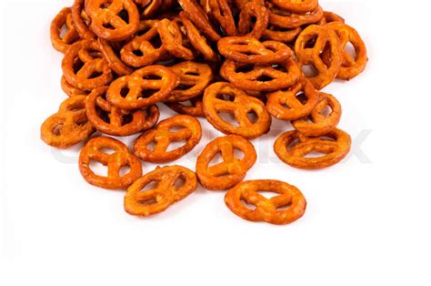 Pretzels Isolated Stock Image Colourbox