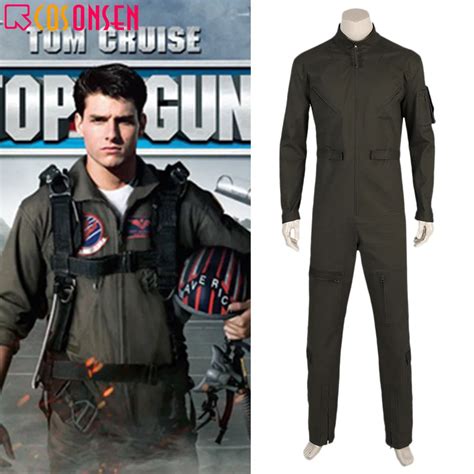 Top Gun Cosplay Kost M Flug Pilot Overall Erwachsene Armee Soldat Anzug