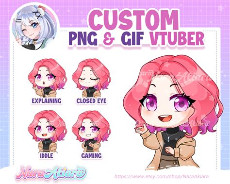 Pngtuber Pngtuber Commission Custom Pngtuber Pngtuber Etsy Uk