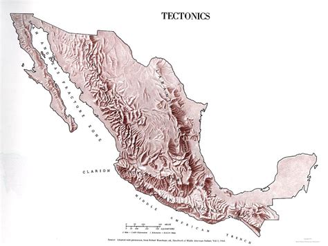 Mapa Tect Nica De M Xico Tama O Completo Gifex