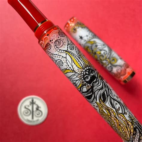 Aries Hand Crafted Hand Painted Fountain Pen Stanford Pen Studio