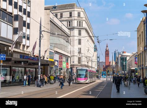 Birmingham city centre tram hi-res stock photography and images - Alamy