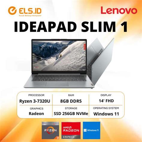 Promo Lenovo Ideapad Slim Amn Hid Ryzen U Gb Ssd Gb