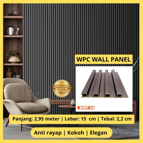 Jual Wpc Wall Panel Wood Mwp Modern Dekorasi Interior Dinding