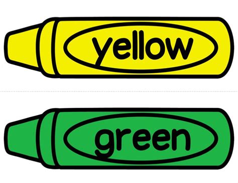 Color Crayons Clipart In 2024 Color Crayons Color Flashcards Clip Art