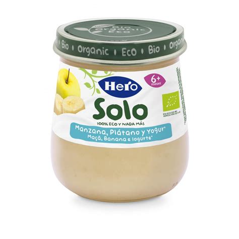 Hero Solo Eco Tarrito Manzana Plátano Y Yogur 120 G