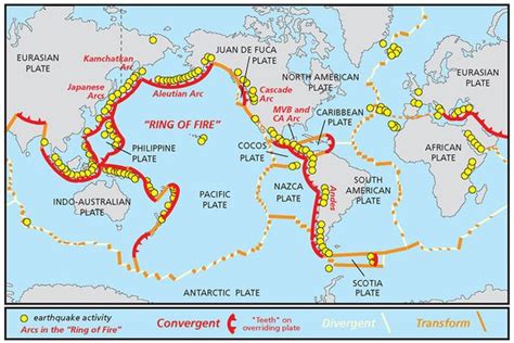 Map Of Ring Of Fire Volcanoes