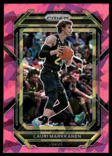 Panini Prizm Pink Cracked Ice Lauri Markkanen Utah Jazz