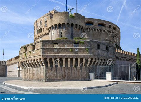 2nd Century Castle Of Saint Angel Located On The Banks Of The Tiber