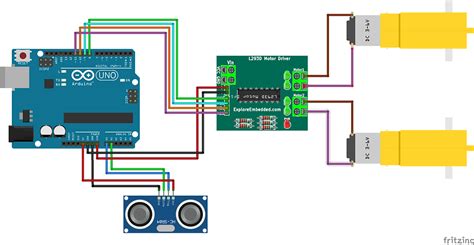 Arduino Obstacle Avoiding Robot L D Robo Shield