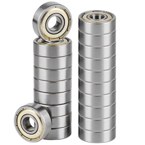 Niooliuk Pack Of 20 608 ZZ Skateboard Bearings Double Shielded 8x22x7