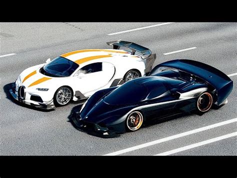 Ssc Tuatara Gtr Vs Bugatti Chiron Ss At Drag Race Km Youtube