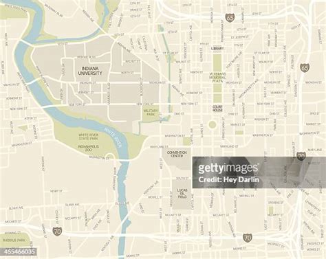 Indianapolis City Map Photos and Premium High Res Pictures - Getty Images