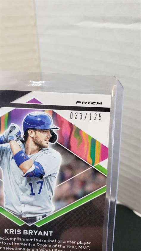 Panini Prizm Fearless Green Prizm Fr Kris Bryant For Sale