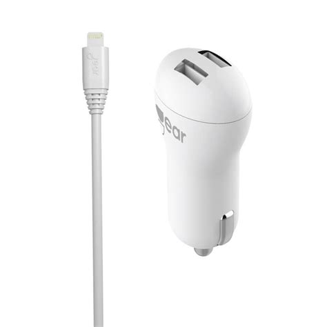 Gear Laddare V Xusb A Vit Lightning Kabel Rund M Mfi Elgiganten