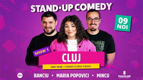 Bilete Cluj Stand Up Comedy Cu Maria Popovici Mincu I Banciu Show