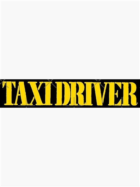 Taxi Driver Logo Poster For Sale By Thedreadfulzero Redbubble