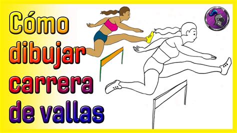 C Mo Dibujar Una Atleta Carrera De Vallas How To Draw A Fence