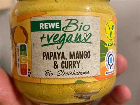 Rewe Bio Papaya Mango Curry Bio Streichcreme Kalorien Neue