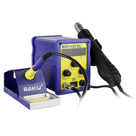 Baku Bk 878l2 700w 220v Eu Plug 2 In 1 Rework Station Soldering Iron