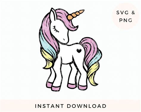 Colored Unicorn Svg Unicorn Svg Layered Rainbow Unicorn Svg Png