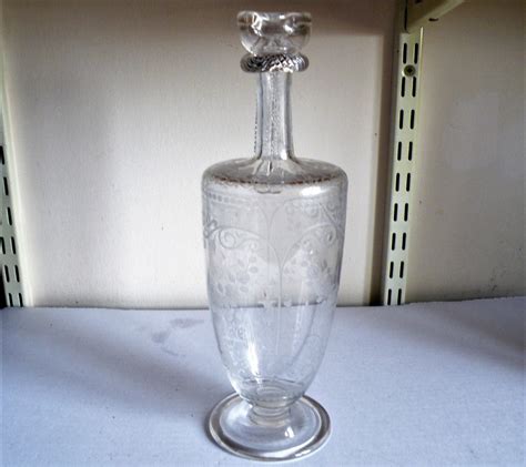 A Good Victorian Engraved Glass Claret Jug From The Richardson Factory