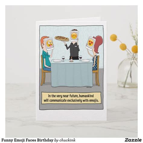 Funny Emoji Faces Birthday Card | Zazzle | Funny emoji, Funny emoji ...