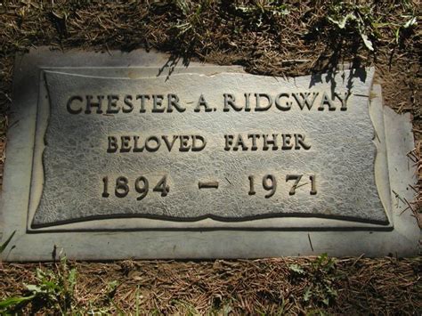 Chester Allen Ridgway Find A Grave Memorial