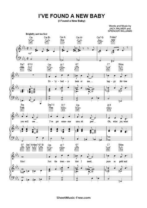 Download Ive Found A New Baby Sheet Music Pdf Jack Palmer And Spencer