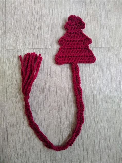 Crochet Christmas Tree Bookmark Crochet Bookmark Christmas - Etsy