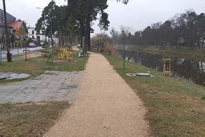 Designerskie ławki nowe ścieżki nad Kanałem Bydgoskim Zdjęcia nie