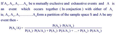 Bayes’s Theorem Formula Formula In Maths