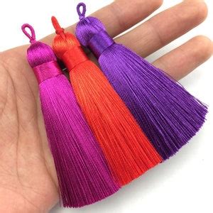 Buy 2pcs 3 74silk Thread Tassels Mala Tassel Silky Luxe Tassels